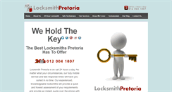 Desktop Screenshot of locksmithpretoria.com